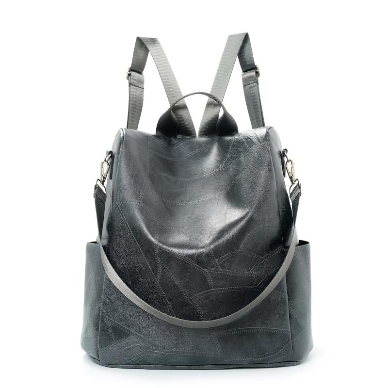 3-in-1 Multifunctional PU Leather Backpack Handbag