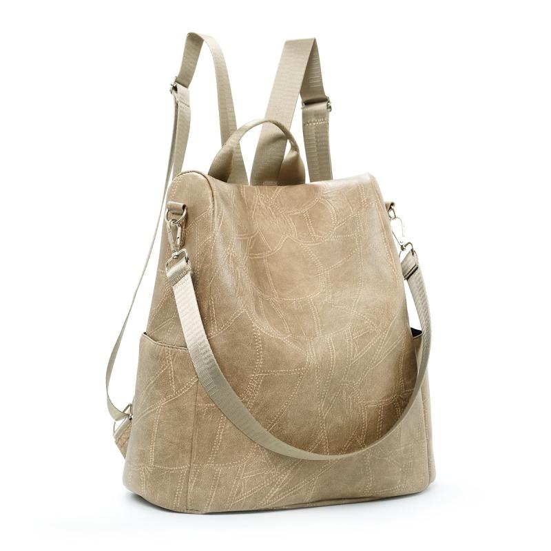 3-in-1 Multifunctional PU Leather Backpack Handbag