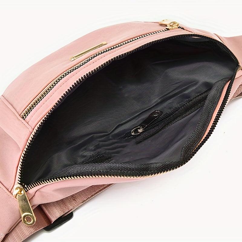 Nylon Fanny Pack Crossbody Chest Bag for Sports