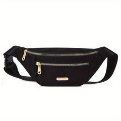 Nylon Fanny Pack Crossbody Chest Bag for Sports