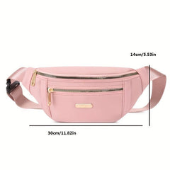 Nylon Fanny Pack Crossbody Chest Bag for Sports