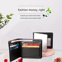 Men's Sublimation Wallet Leather Short Wallet Money Clip Card Holder