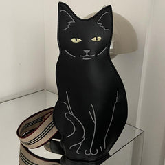 Halloween Cat Crossbody Bag Stylish Shoulder Bag for Shopping