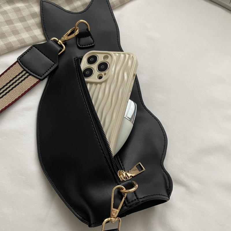 Halloween Cat Crossbody Bag Stylish Shoulder Bag for Shopping