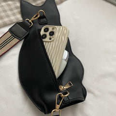 Halloween Cat Crossbody Bag Stylish Shoulder Bag for Shopping