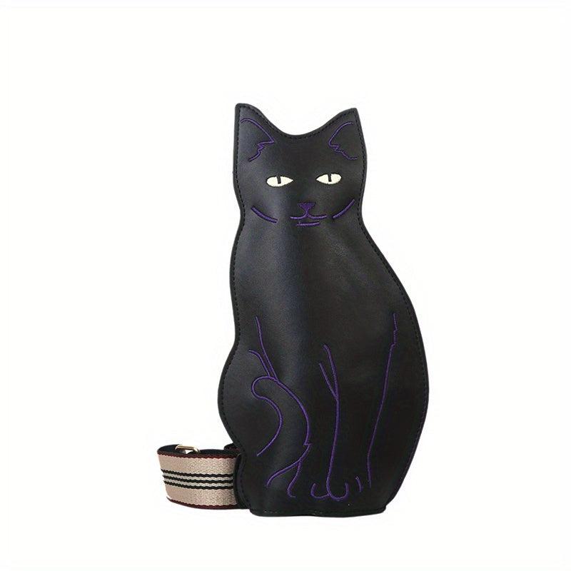 Halloween Cat Crossbody Bag Stylish Shoulder Bag for Shopping