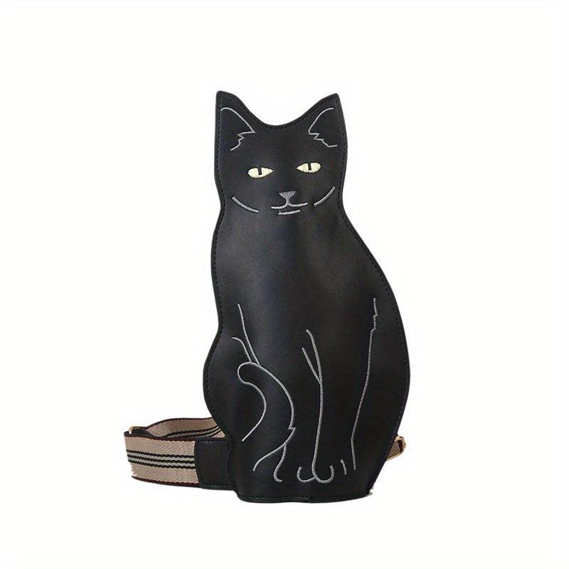 Halloween Cat Crossbody Bag Stylish Shoulder Bag for Shopping