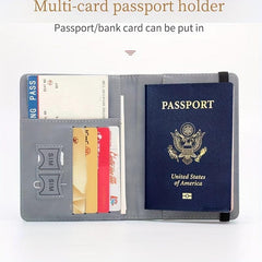 PU Passport Holder Travel ID Card Cover