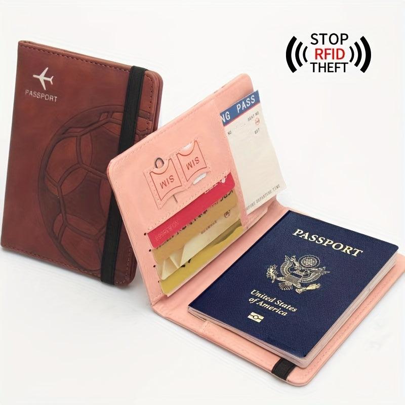 PU Passport Holder Travel ID Card Cover