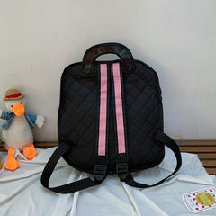 2D Cartoon Shape Backpack Contrast Bag Kids School Bag