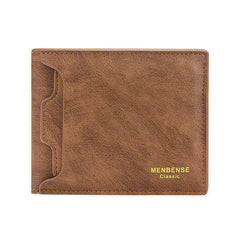 Men's Leather Short Wallet Money Clip Card Holder ID Window Coin Purse