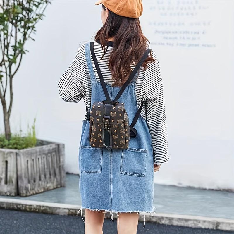 Girls Mini School Bag PU Leather Women's Backpack