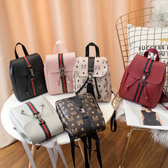 Girls Mini School Bag PU Leather Women's Backpack