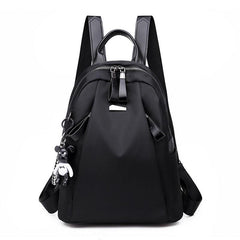 Casual Men's Backpack Double Shoulder Bag Solid Backpack Students Commuter Bag