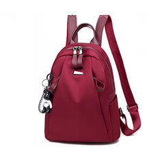 Casual Men's Backpack Double Shoulder Bag Solid Backpack Students Commuter Bag