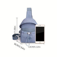 Women's Solid Chest Bag Sports Sling Bag