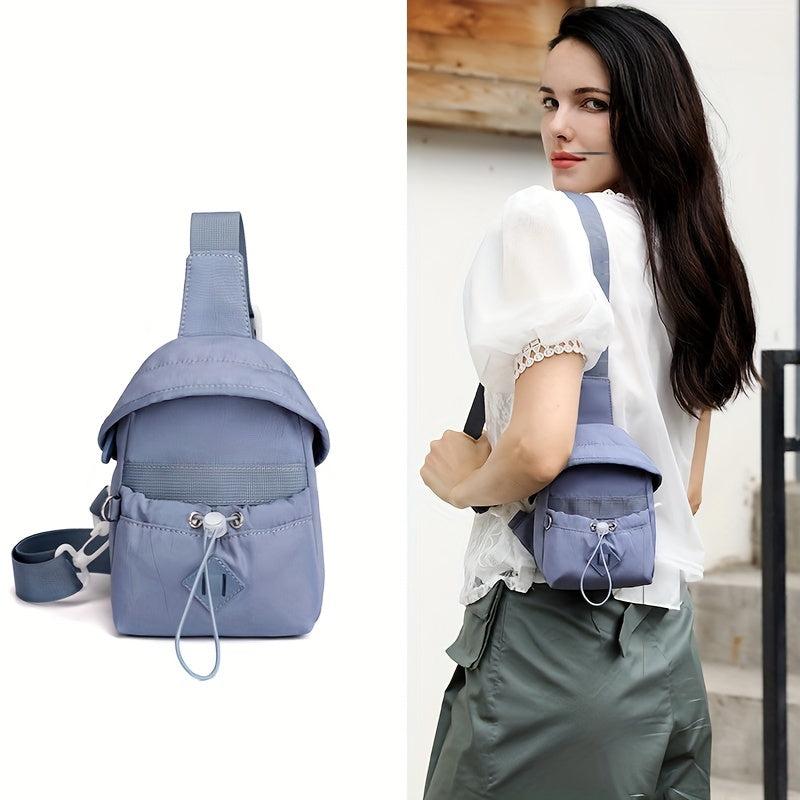 Women's Solid Chest Bag Sports Sling Bag