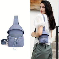 Women's Solid Chest Bag Sports Sling Bag