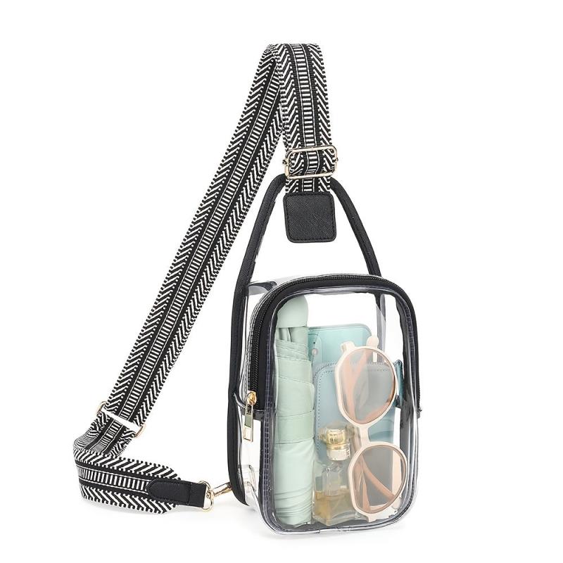 Clear Sling Bag Transparent Travel Sports Beach Fanny Pack