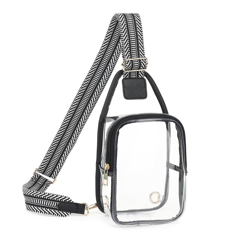 Clear Sling Bag Transparent Travel Sports Beach Fanny Pack