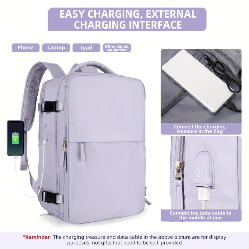 Large Capacity Travel Bag 39 62 Cm Backpack with USB Charging Port