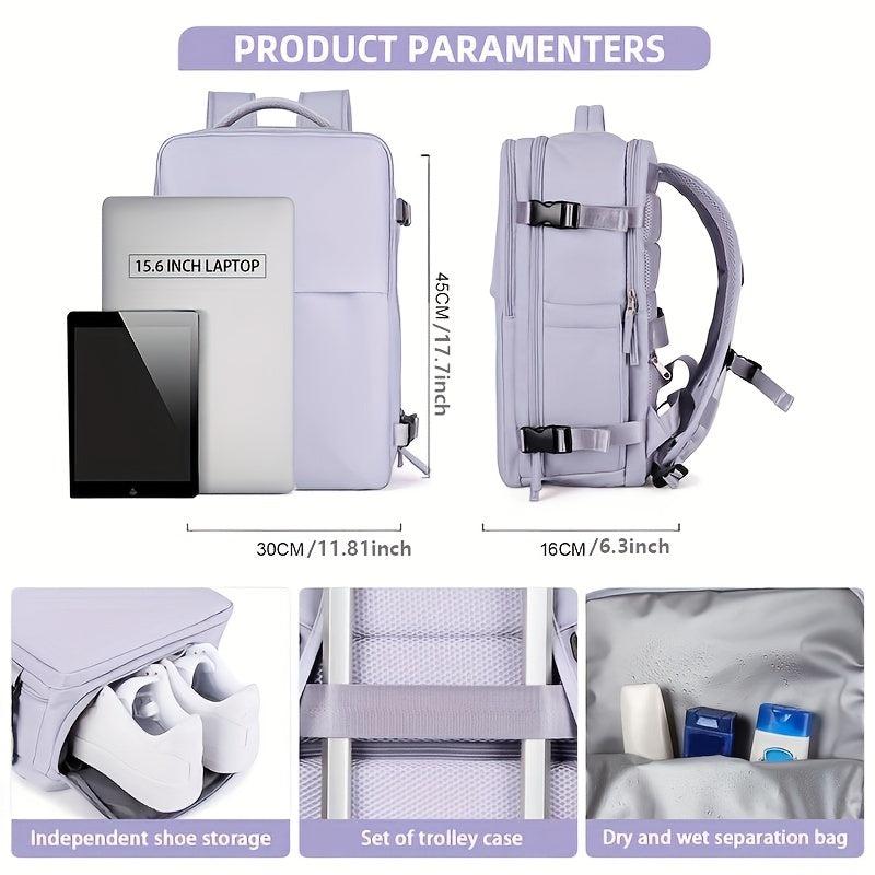 Large Capacity Travel Bag 39 62 Cm Backpack with USB Charging Port