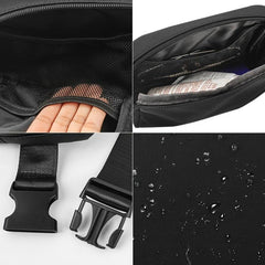 Casual Waist Bag Zipper Crossbody Sports Chest Bag