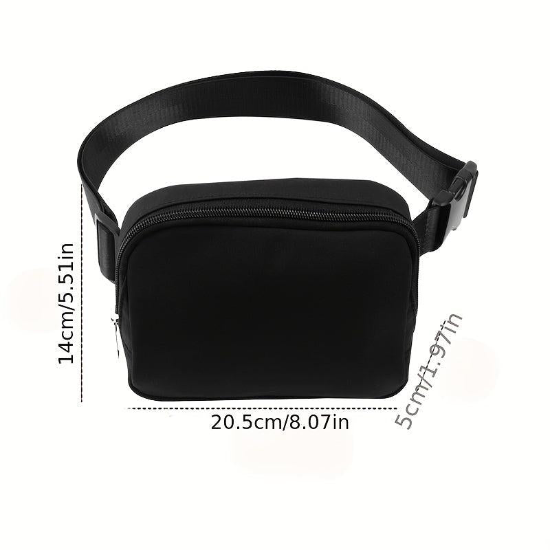 Casual Waist Bag Zipper Crossbody Sports Chest Bag
