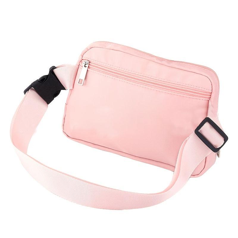 Casual Waist Bag Zipper Crossbody Sports Chest Bag