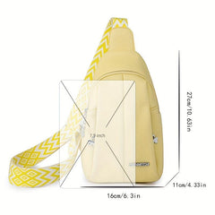 Large Capacity Chest Bag Sports Fitness Gym Sling Bag