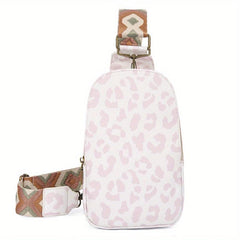 Vintage Cow Sunflower Chest Bag Retro PU Crossbody Bag Women's Casual Sling Bag