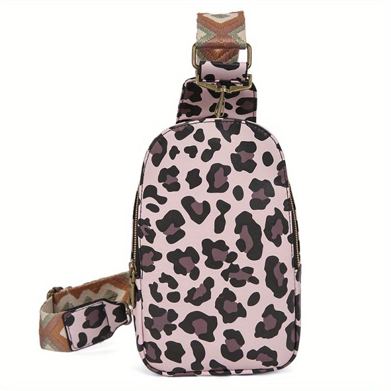 Vintage Cow Sunflower Chest Bag Retro PU Crossbody Bag Women's Casual Sling Bag