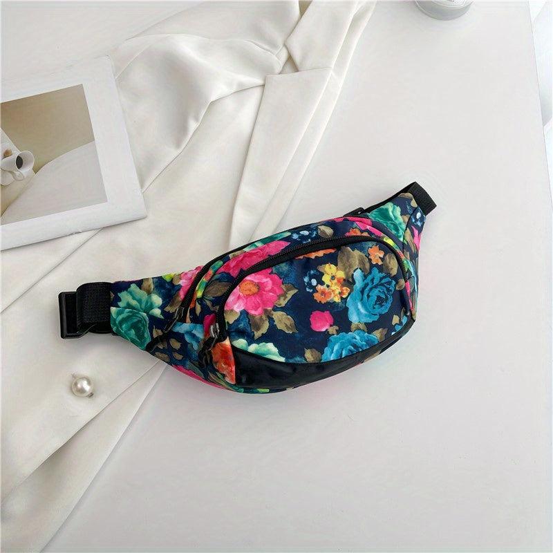 Vintage Ethnic Print Chest Bag Zipper Women's Crossbody Bag