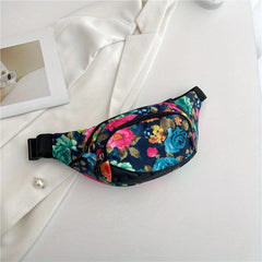 Vintage Ethnic Print Chest Bag Zipper Women's Crossbody Bag