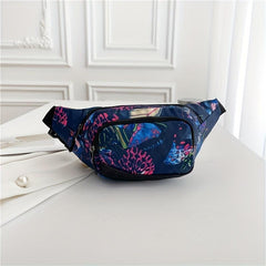 Vintage Ethnic Print Chest Bag Zipper Women's Crossbody Bag