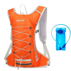 Sports Backpack with Reflective Strip & Water Bladder for Camping