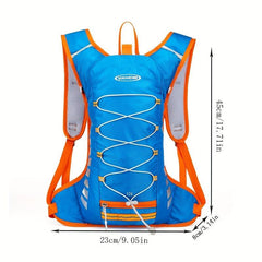 Sports Backpack with Reflective Strip & Water Bladder for Camping