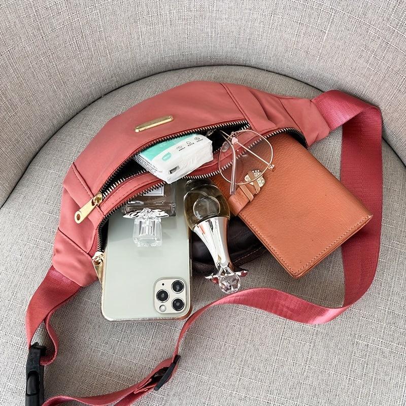 Waterproof Nylon Chest Bag Crossbody Bag for Sports Running