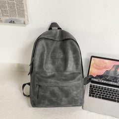 Leather Backpack Large Capacity Travel Backpack School Bag