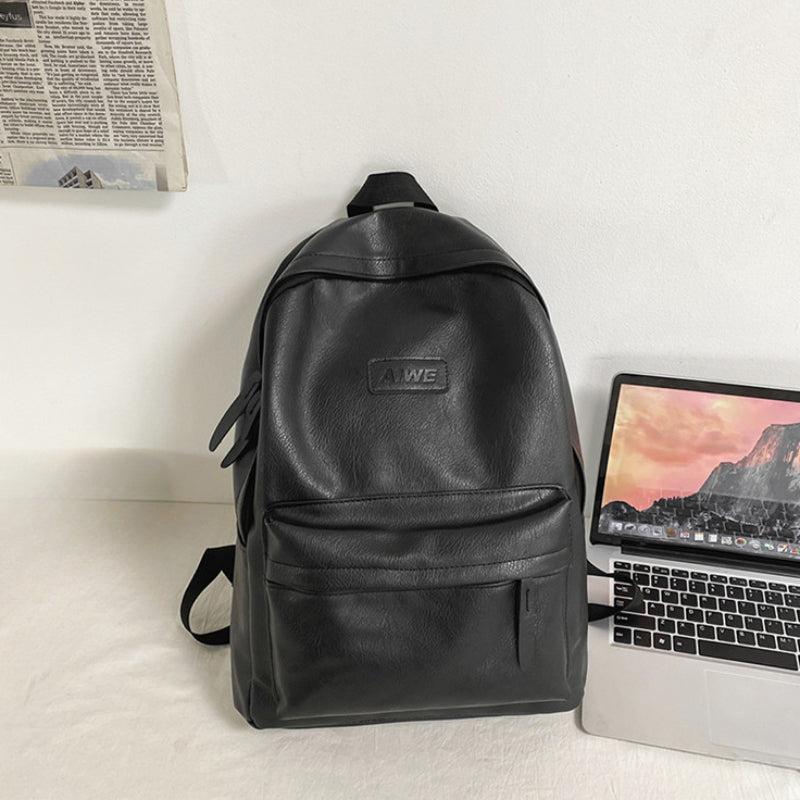 Leather Backpack Large Capacity Travel Backpack School Bag
