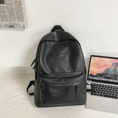 Leather Backpack Large Capacity Travel Backpack School Bag