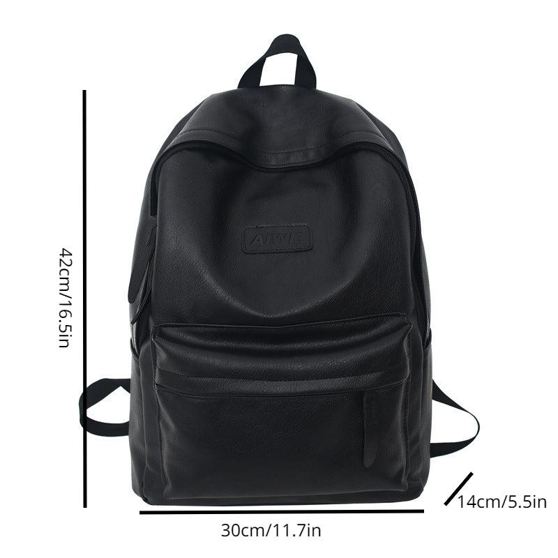 Leather Backpack Large Capacity Travel Backpack School Bag