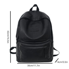 Leather Backpack Large Capacity Travel Backpack School Bag