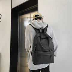 Leather Backpack Large Capacity Travel Backpack School Bag