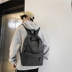 Leather Backpack Large Capacity Travel Backpack School Bag
