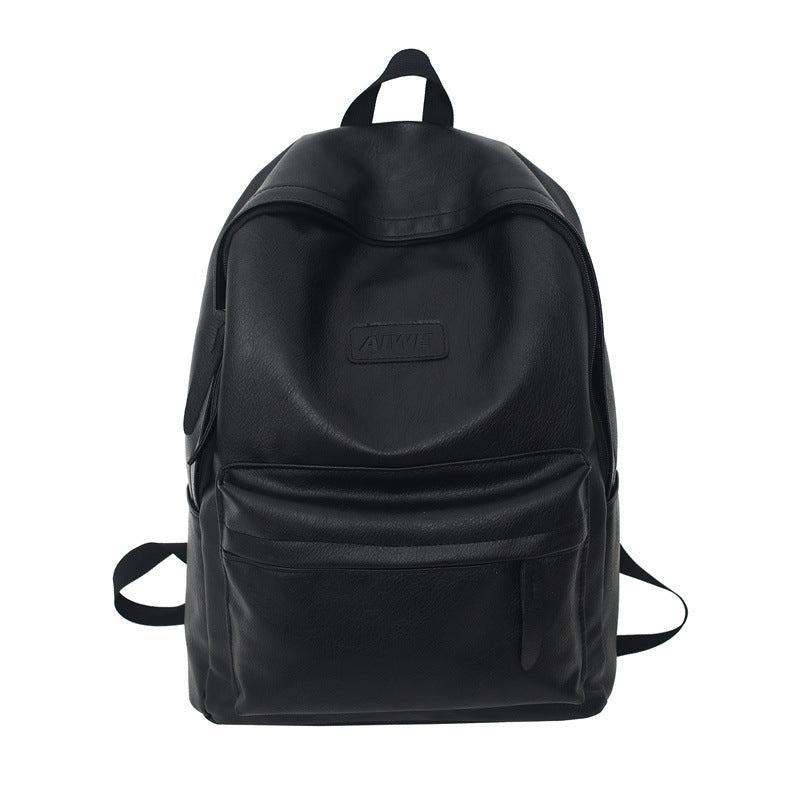 Leather Backpack Large Capacity Travel Backpack School Bag