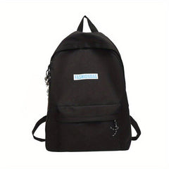 Casual Solid Backpack Preppy Students Schoolbag Outdoor Travel Bag