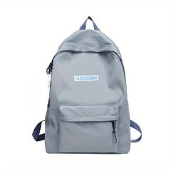 Casual Solid Backpack Preppy Students Schoolbag Outdoor Travel Bag