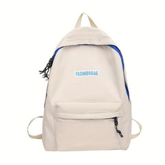 Casual Solid Backpack Preppy Students Schoolbag Outdoor Travel Bag