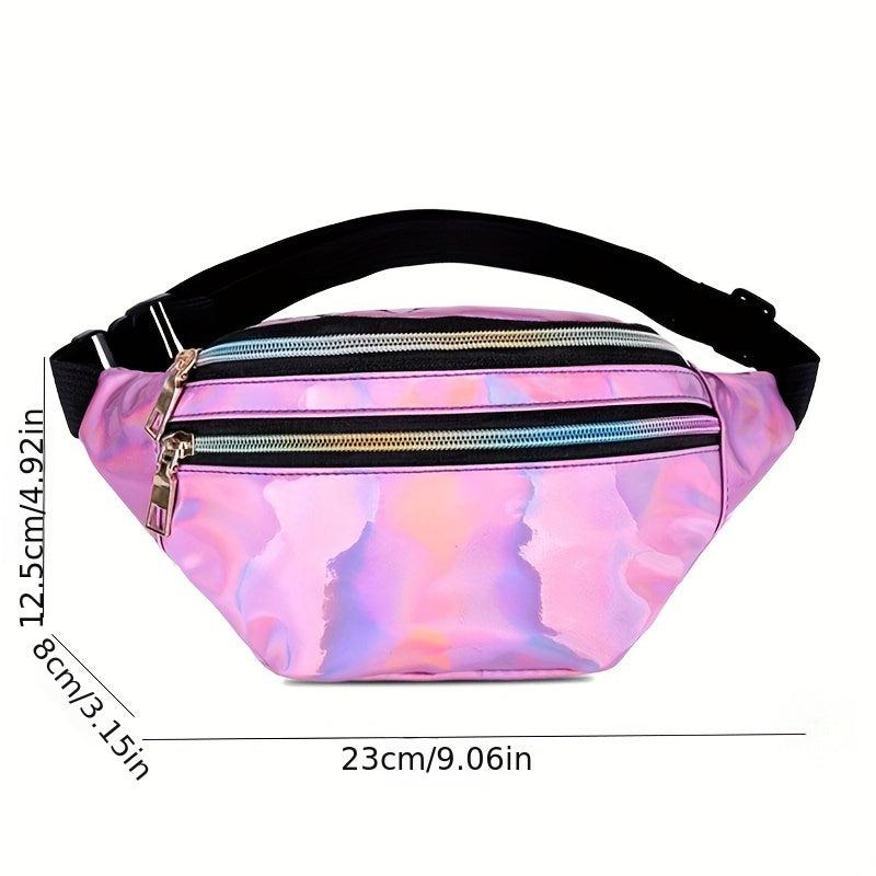 Laser Waist Bag For Women Holographic Crossbody Bag